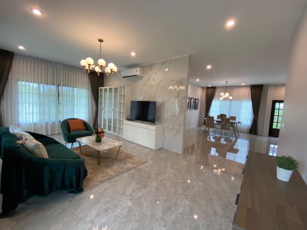 For SaleHouseAng Thong : House for sale with a resort atmosphere, has a pond, lots of fish in the pond, trees, various kinds of fruit, ready to move in, perfect for living. or cafe business