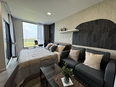 ให้เช่าคอนโดปทุมธานี รังสิต ธรรมศาสตร์ : ให้เช่า Kave Town colony ห้อง Studio ขนาด 22.80 ตรม เฟอร์ครบ พร้อมอยู่