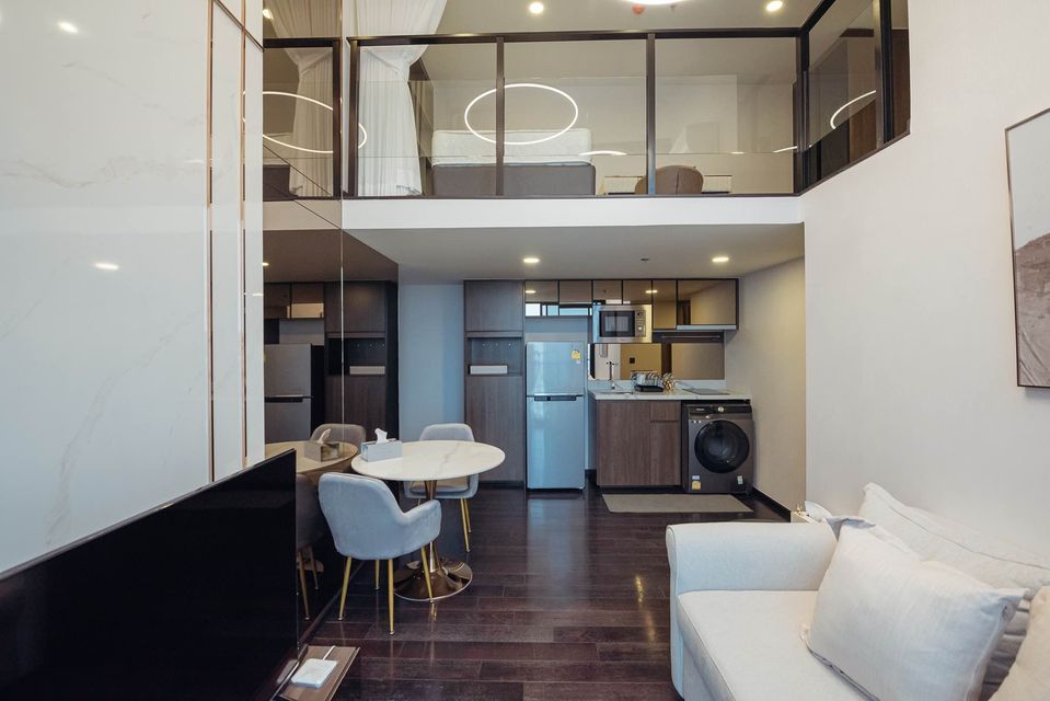 For RentCondoSukhumvit, Asoke, Thonglor : Park Origin Thonglor Duplex 2 bedrooms for rent 55k 064-274-8883