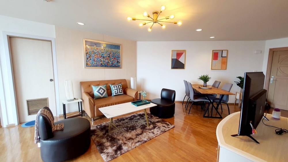 For SaleCondoRama3 (Riverside),Satupadit : S-RVHV101 Condo for sale, River Haven Charoen Krung, Daisy Building, waterfront, 23rd floor, city view, 98.9 sq m., 3 bedrooms, 2 bathrooms, 8.5 million 064-959-8900