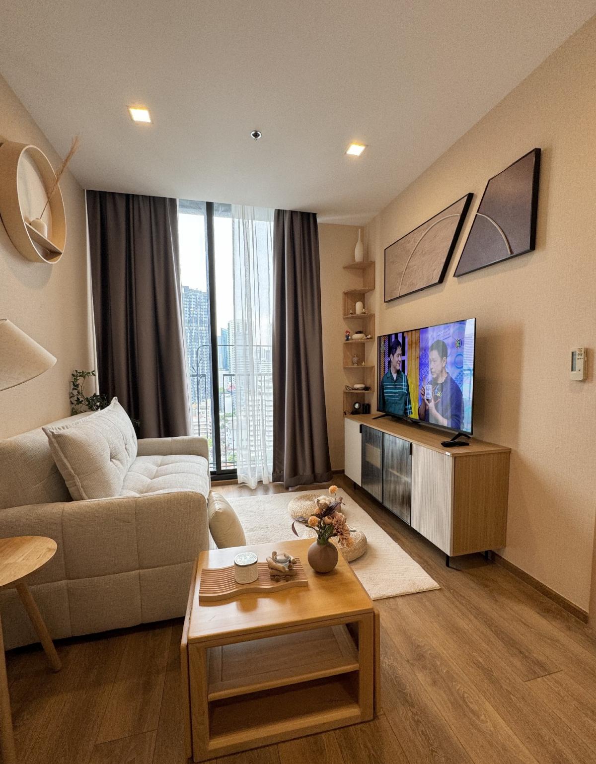 ให้เช่าคอนโดสุขุมวิท อโศก ทองหล่อ : 🔥For rent :Noble BE33，1bed，ready to move in