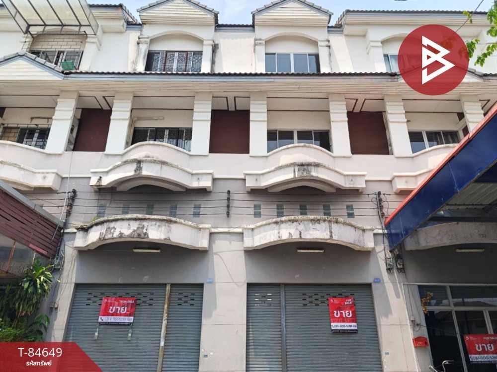 For SaleShop HouseMin Buri, Romklao : Commercial building for sale, 2 units, area 48.2 square meters, Nong Chok, Bangkok.