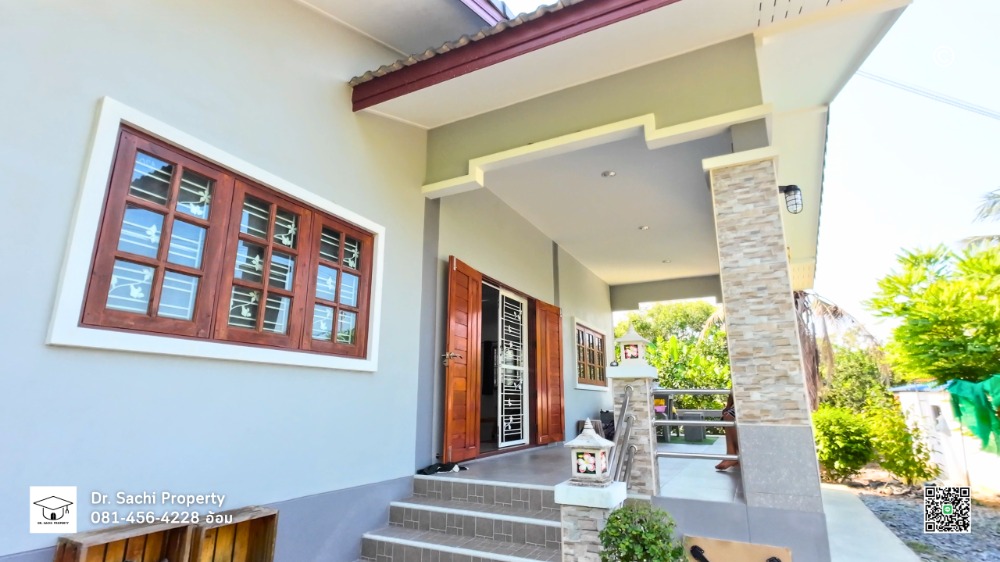 For SaleHouseSamut Songkhram : Single house for sale, Amphawa, 170 sq wa, near Bang Kung Temple, Amphawa Hospital