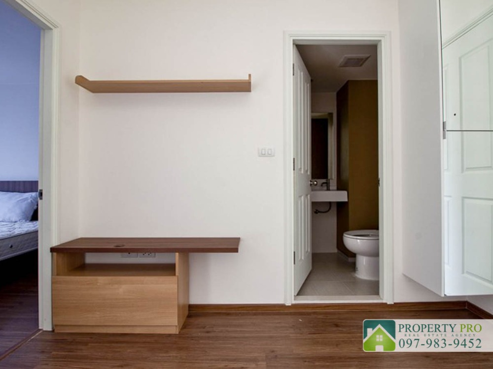 For SaleCondoRattanathibet, Sanambinna : Condo for U Delight Rattanathibet, 1 Bedroom 30 sqm Fully Furnished Near MRT Nonthaburi Civic Centre, Ngamwongwan, Khae Rai, Tiwanon : EL24S-023