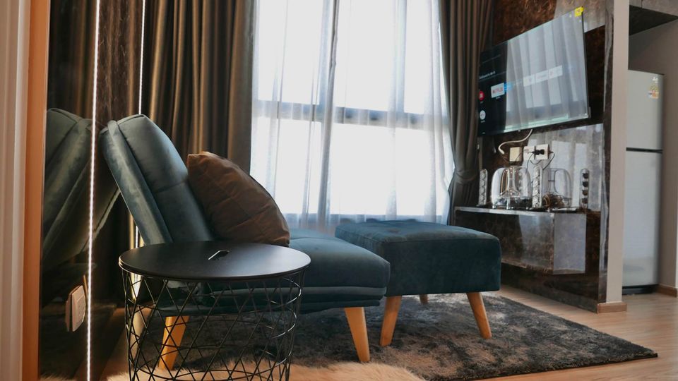 For RentCondoRamkhamhaeng, Hua Mak : Condo for rent, 1 bedroom, The Tree Hua Mak Interchange 🔥next to The Mall Bangkapi 🔥.