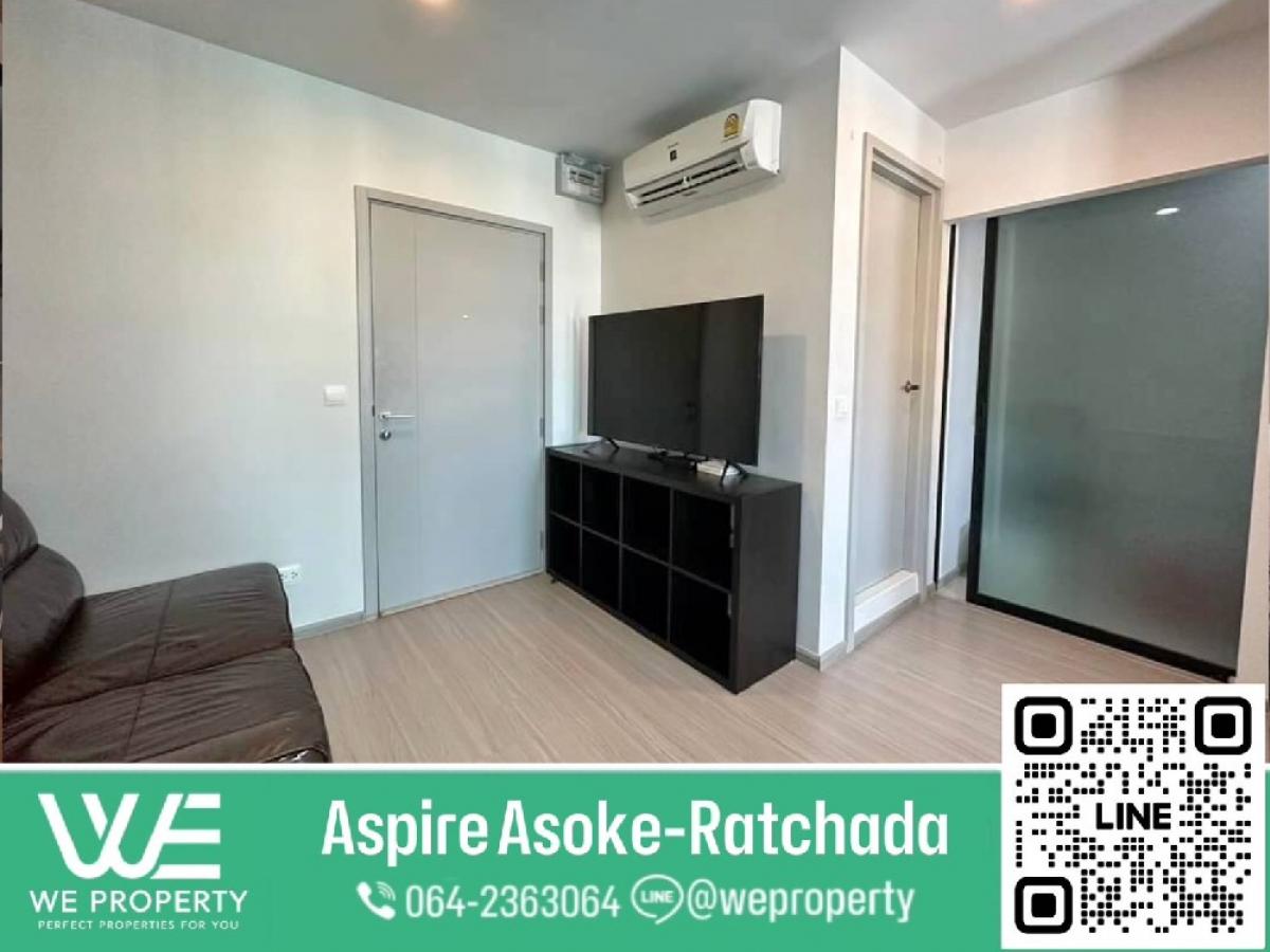 For SaleCondoRama9, Petchburi, RCA : Fully furnished + electrical appliances⭐Aspire Asoke-Ratchada