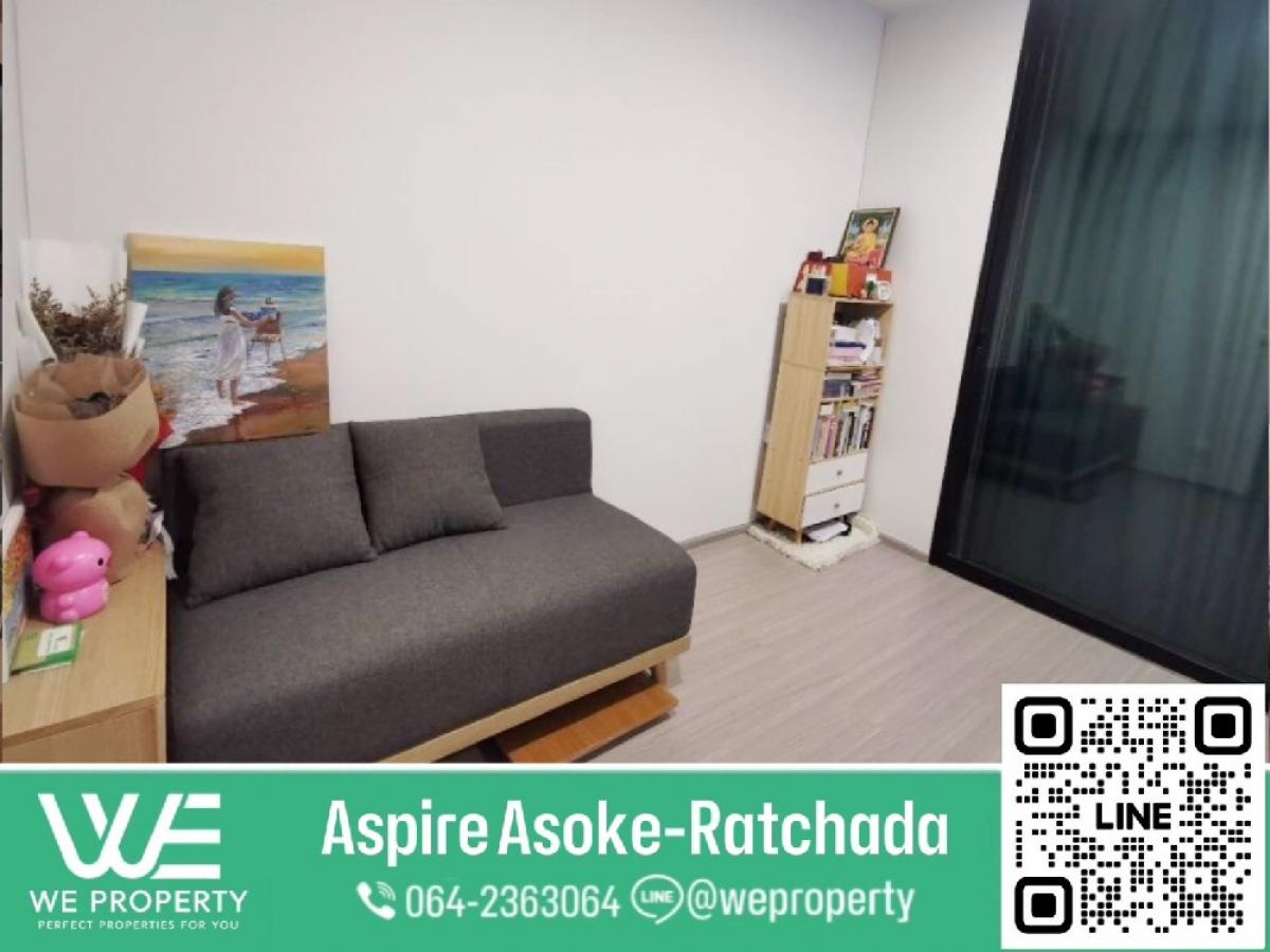 For SaleCondoRama9, Petchburi, RCA : Urgent sale, never rented room⭐Aspire Asoke-Ratchada
