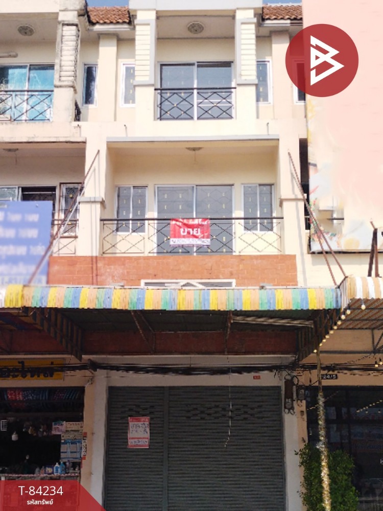 For SaleShop HouseMin Buri, Romklao : 3-story commercial building for sale, area 18.2 square meters, Min Buri, Bangkok