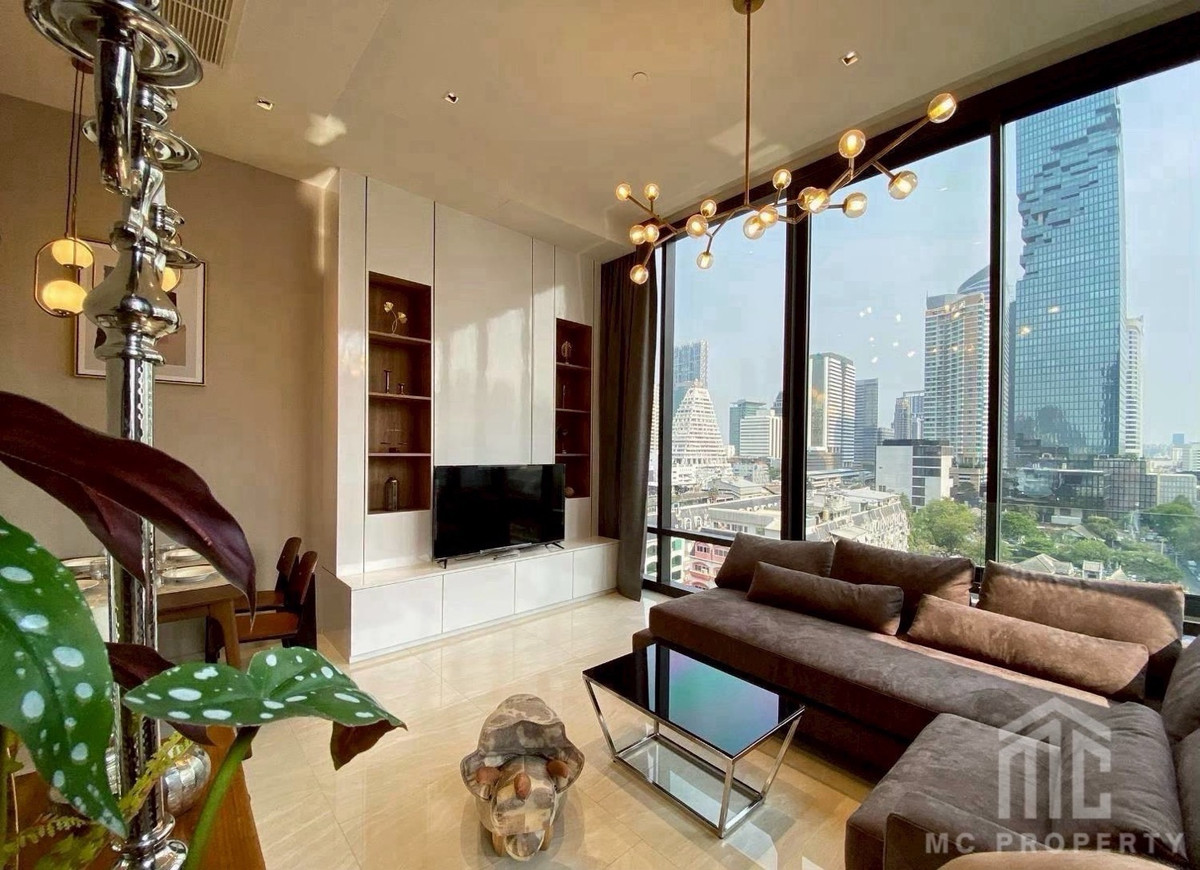 ให้เช่าคอนโดสีลม ศาลาแดง บางรัก : Ashton Silom 2 bedroom 76sqm high floor for rent only 75,000 contact 0816878954