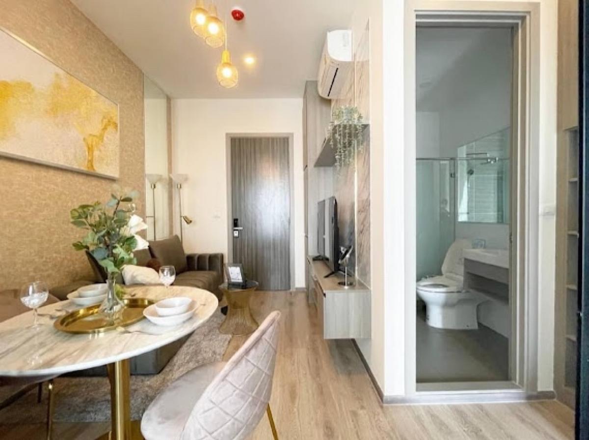 ให้เช่าคอนโดอ่อนนุช อุดมสุข : Special price 19,999/ month for rent Knightsbridge prime Onnut 1 bedroom highest floor beautiful decorate