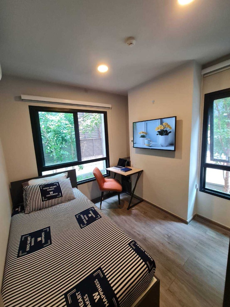 For RentCondoRama9, Petchburi, RCA : MTE145 Monte Rama 9, 1st floor, size 45 sq m., 2 bedrooms 18,000 baht, 064-959-8900