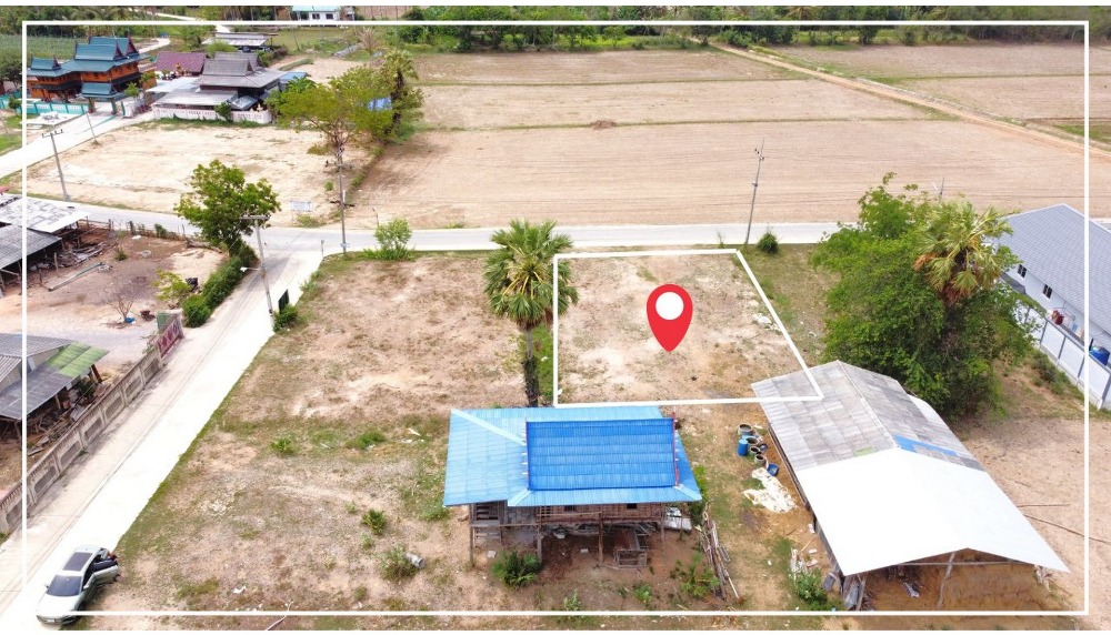 For SaleLandCha-am Phetchaburi : Land for sale in Phetchaburi, Ban Hat Subdistrict, Ban Lat District, 150 square wah, already filled, pink area.