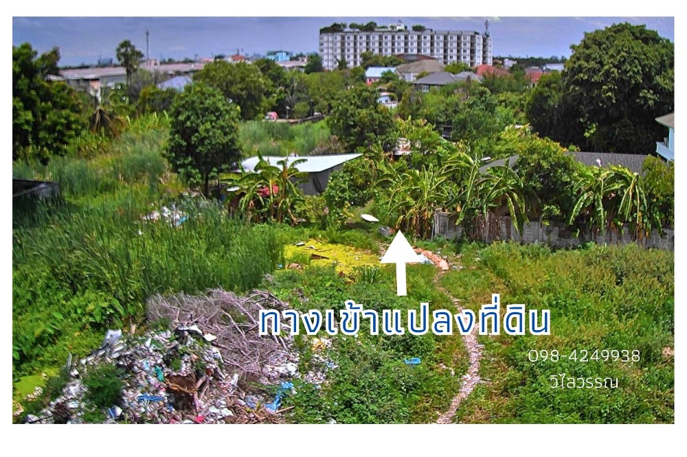 For SaleLandChaengwatana, Muangthong : Land for sale, 1 ngan, 81 square wah, Chaengwattana - Pak Kret Soi 28, behind Central Chaengwattana, Pak Kret District, Nonthaburi Province.