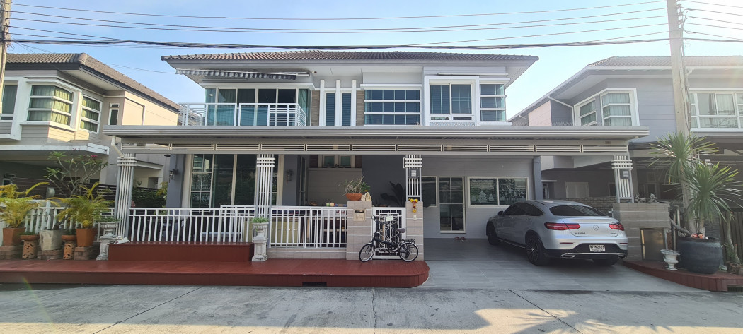 For SaleHouseNawamin, Ramindra : For sale: 2-storey detached house, Bangkok Boulevard Village, Ram Intra 3, 60.2 sq m.