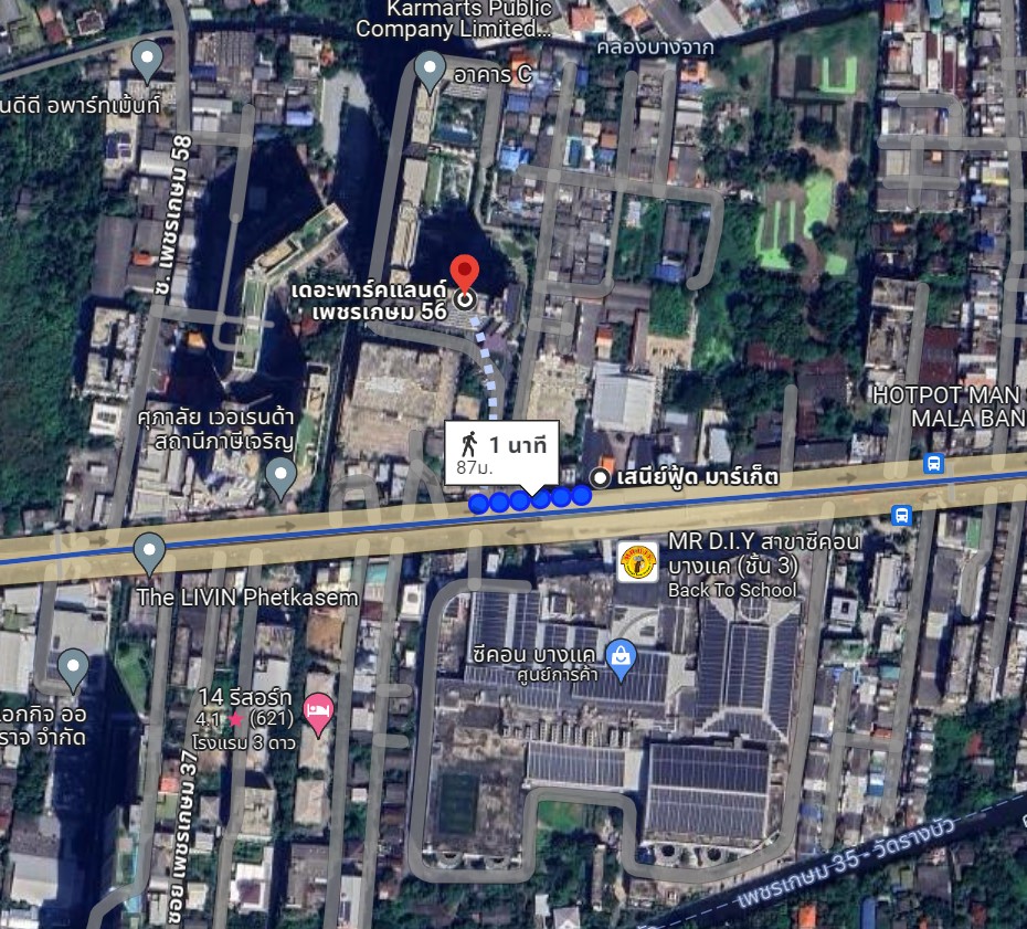 For RentCondoBang kae, Phetkasem : Brand New Condo with Spectacular Open View!  Parkland Phetkasem 56 For Rent