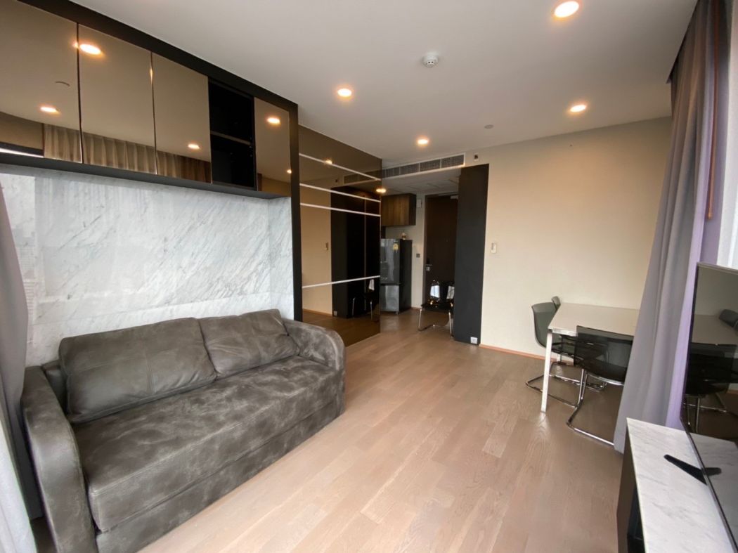 For RentCondoSiam Paragon ,Chulalongkorn,Samyan : Condo for rent Ashton Chula Silom 55 sq m. 2 bedrooms, 1 bathroom, 1 living room, 1 balcony, 1 parking space.
