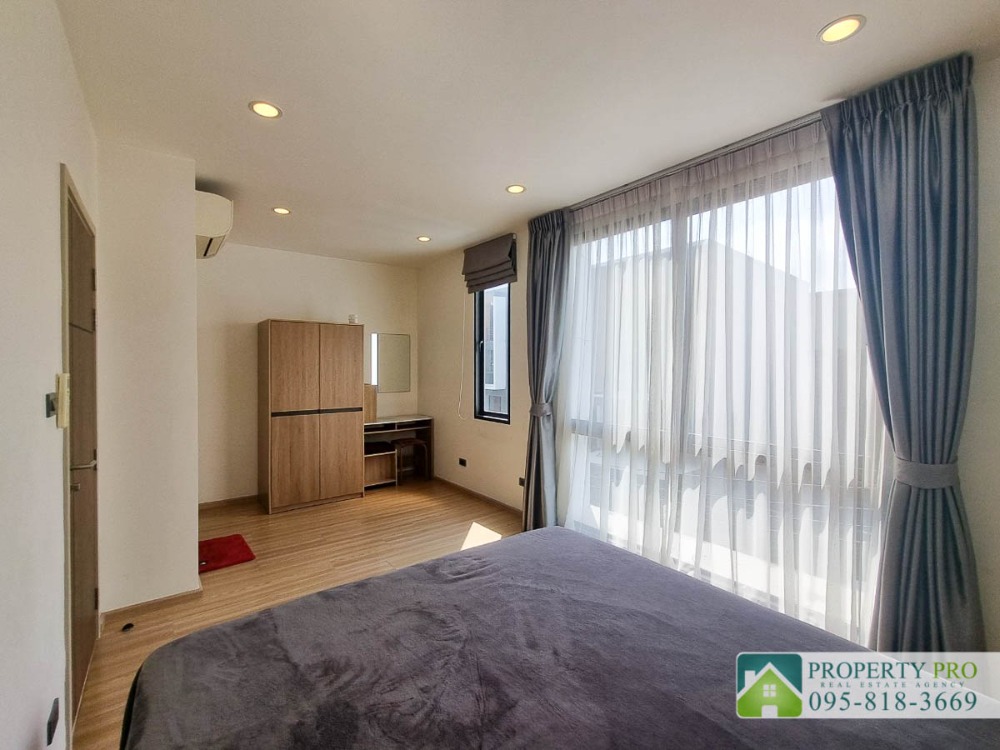 For RentTownhomePattanakan, Srinakarin : MJ24R-008 TownHome for Rent at Shizen Pattanakarn 32, 4 bedroom 22 sqw 220 sqm Fully Furnished Near Onnut, Hua Mak