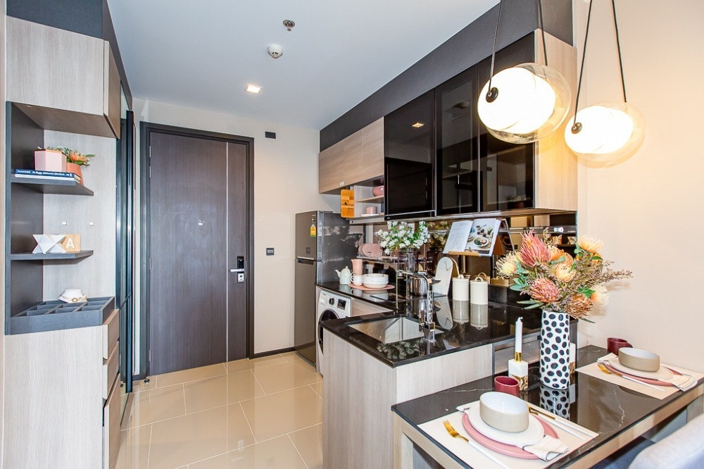 For SaleCondoRama9, Petchburi, RCA : S-LAS122 Condo for sale, The Line Asoke-Ratchada, 18th floor, size 35 sq m., 1 bedroom, 1 bathroom, 5.511 million 064-959-8900