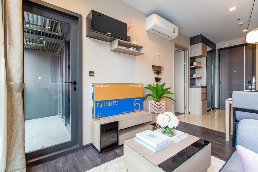 For SaleCondoRama9, Petchburi, RCA : S-LAS122 Condo for sale, The Line Asoke-Ratchada, 18th floor, size 35 sq m., 1 bedroom, 1 bathroom, 5.511 million 064-959-8900