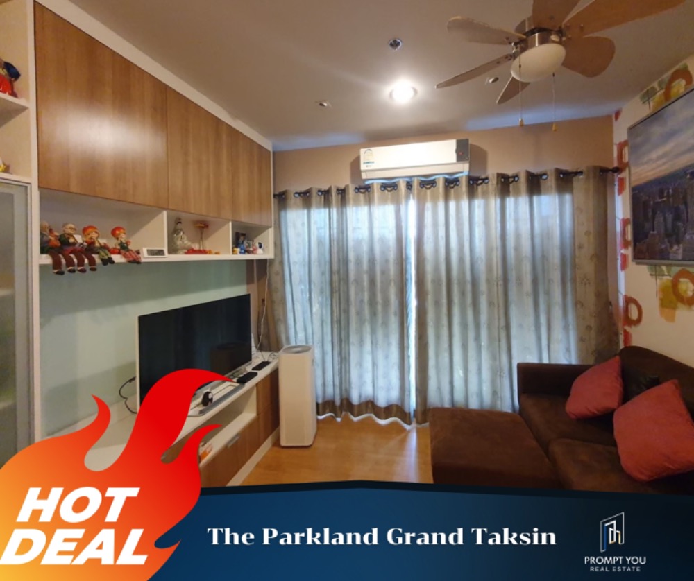 ให้เช่าคอนโดท่าพระ ตลาดพลู วุฒากาศ : ให้เช่า 🔥 The Parkland Grand Taksin 🔥ห้องหายาก โครงการนี้ไม่ค่อยปล่อยเช่า เฟอร์ครบ พร้อมเข้าอยู่ //สอบถามเพิ่มเติมที่ LineID::@thirdproperty