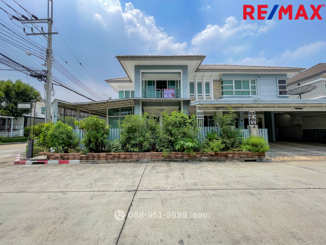 For SaleHouseNawamin, Ramindra : Single house for sale, Bangkok Boulevard, Ramintra 3, corner house, area 77.9 sq m, well built on piles.Rent 65,000/เดือน
