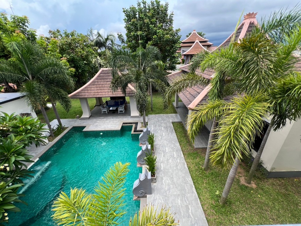 ขายบ้านพัทยา บางแสน ชลบุรี สัตหีบ : For sale Baan PhuTara Thai-Modern style (S03-1822S)