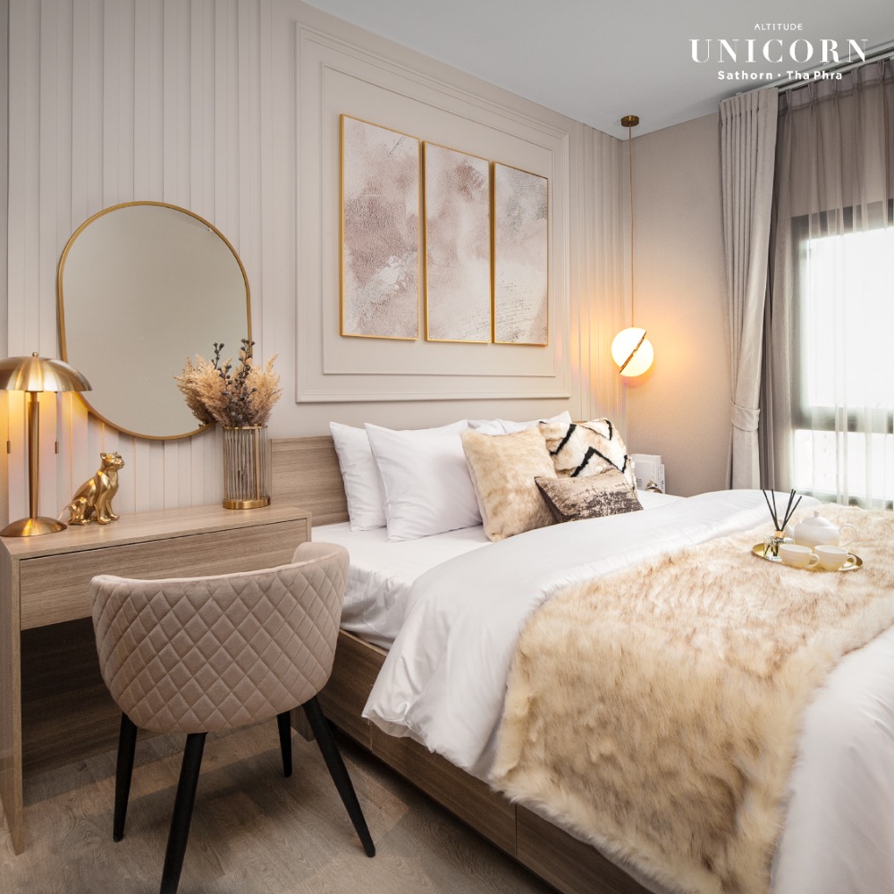 ให้เช่าคอนโดท่าพระ ตลาดพลู วุฒากาศ : ให้เช่าคอนโด Altitude Unicorn สาทร-ท่าพระ 2 ห้องนอน ห้องสวย!!
