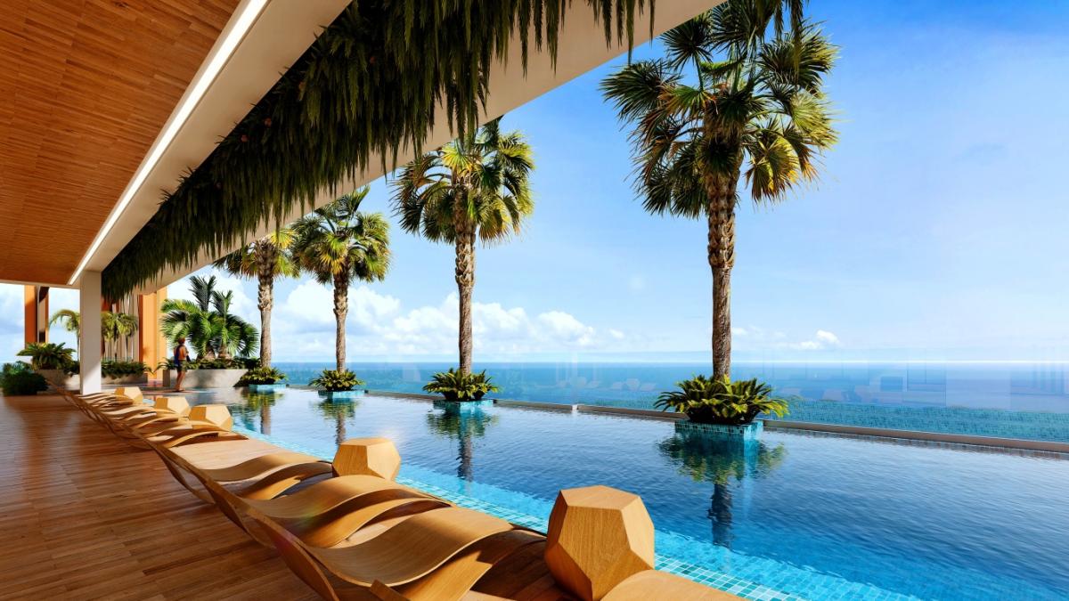 ขายดาวน์คอนโดพัทยา บางแสน ชลบุรี สัตหีบ : #ขายดาวน์เท่าทุน The Riviera Malibu แบบ 1 ห้องนอน 37 ตารางเมตร วิวเกาะล้าน ราคาพรีเซลล์