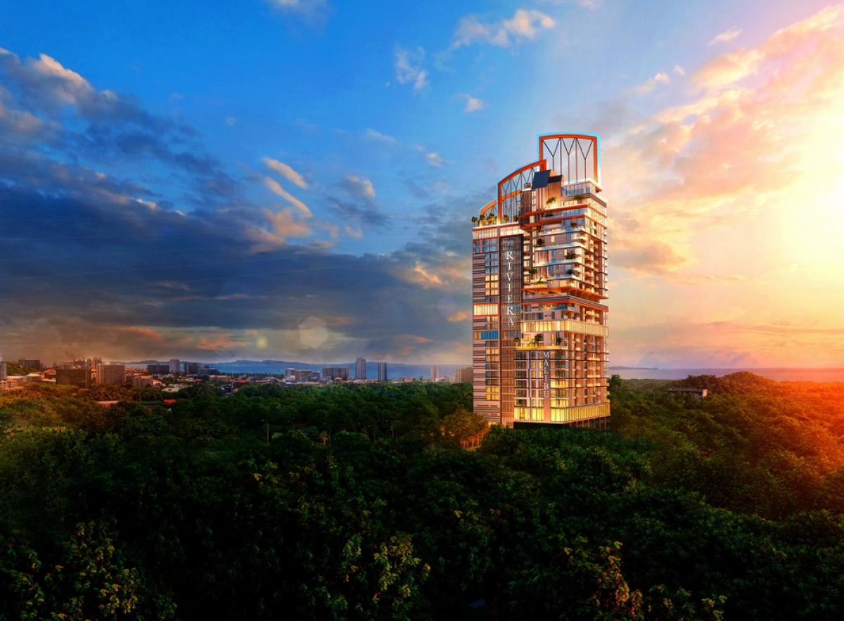 ขายดาวน์คอนโดพัทยา บางแสน ชลบุรี สัตหีบ : #ขายดาวน์เท่าทุน The Riviera Malibu แบบ 1 ห้องนอน 37 ตารางเมตร วิวเกาะล้าน ราคาพรีเซลล์