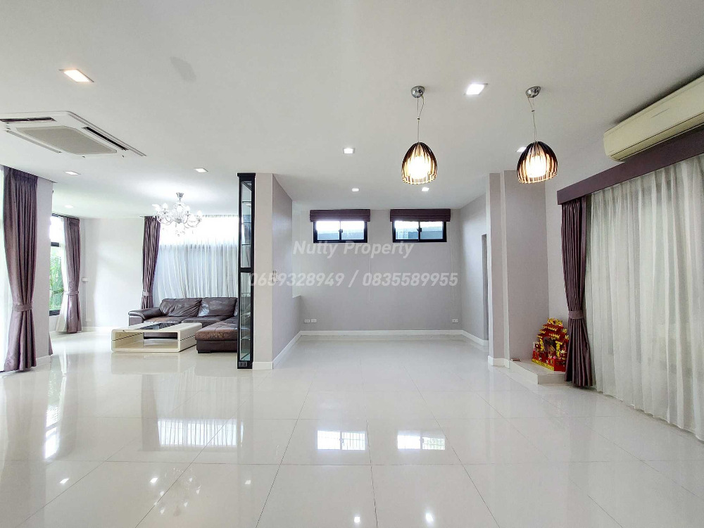For SaleHousePattanakan, Srinakarin : Detached house, corner plot On Krungthep Kreetha Road Soi 7 from Sansiri