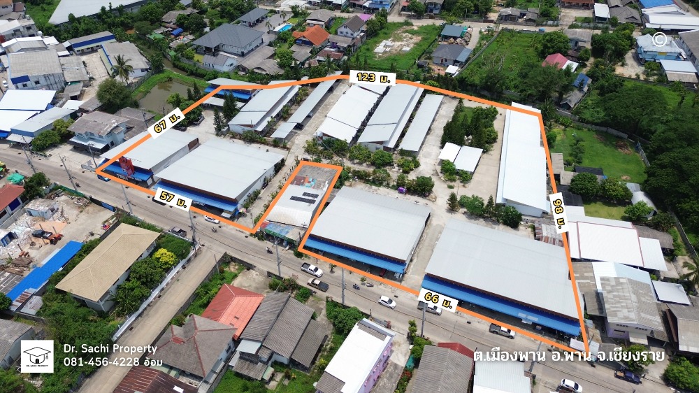 ขายกิจการโรงแรม & กิจการอพาร์ตเมนต์เชียงราย : ขายที่ดิน 6-3-8.9 ไร่ พร้อมกิจการหอพัก และอาคารพาณิชย์ ทำเลดี ใกล้ที่ว่าการอำเภอพาน จ.เชียงราย