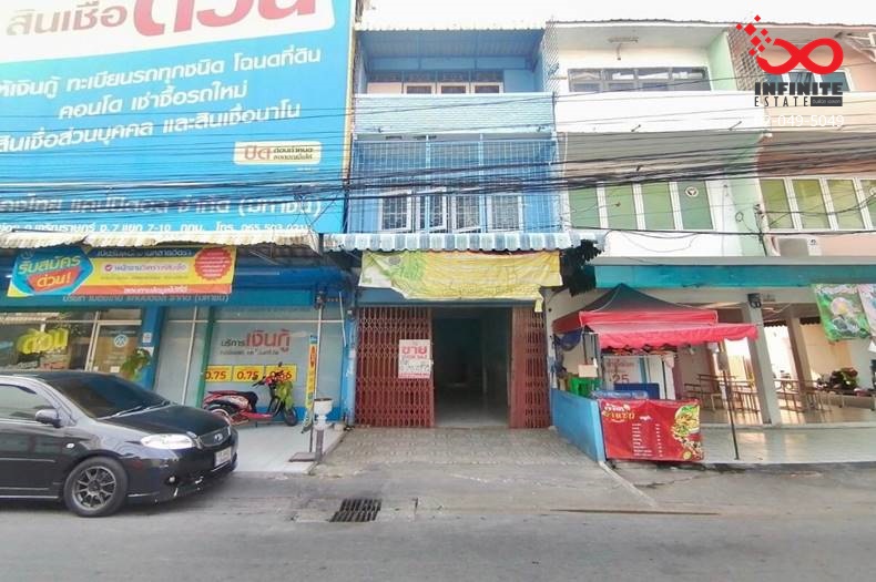 For SaleShop HouseSathorn, Narathiwat : Commercial building for sale, 3 floors, 18.4 square meters, Soi Charoen Rat 7, Intersection 7, Charoen Rat Road.