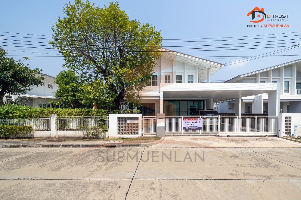 For SaleHouse : ขาย บ้านเดี่ยว ฮาบิเทีย โมทีฟ ปัญญาอินทรา 102.8ตร.ว. 4ห้องนอน บ้านยังใหม่ ตกเเต่งสวยพร้อมอยู่