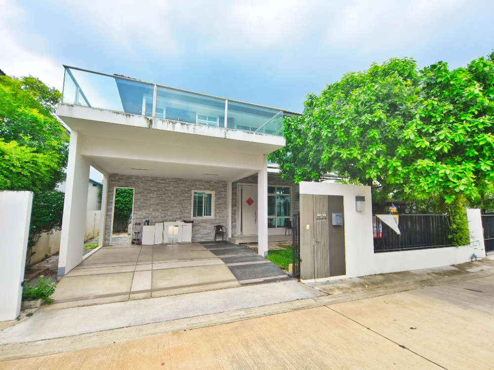 For SaleHouseRama5, Ratchapruek, Bangkruai : Cheap single house for sale, Manthana Ratchaphruek-Mahasadabodin Bridge, area 53 sq m., beautiful and luxurious built-ins, ready to move in, good value, great price, location near Central Rattanathibet.