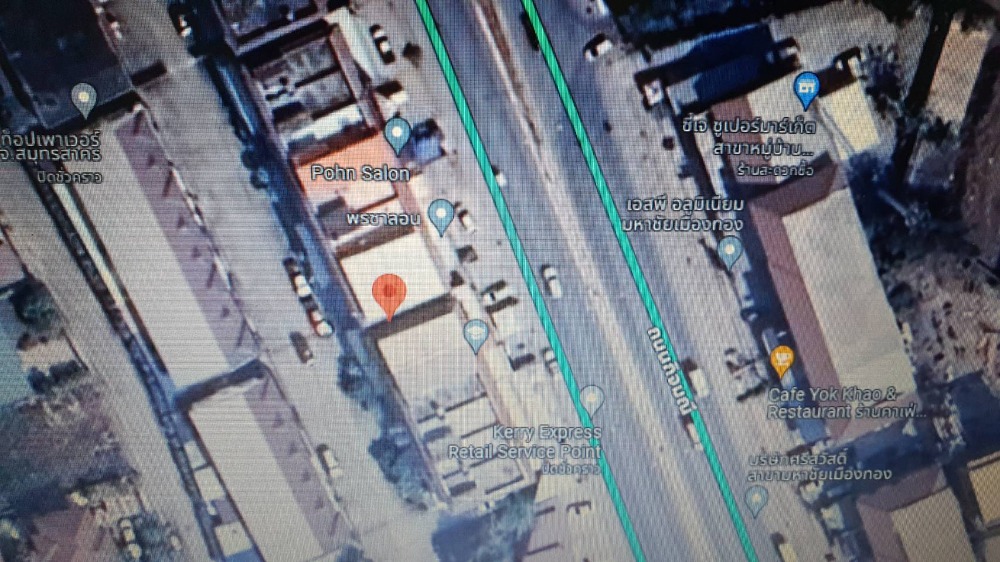 For SaleShop HouseMahachai Samut Sakhon : Commercial building for sale, 3 and a half floors, next to Kitmanee Road, in front of Muang Thong Village, opposite CJ Express, Samut Sakhon, cheap price.