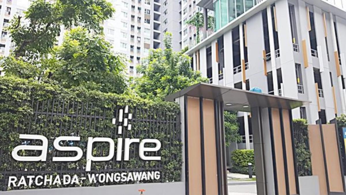 For RentCondoBang Sue, Wong Sawang, Tao Pun : Condo for rent, Aspire Ratchada-Wong Sawang, 2 bedrooms, 1 bathroom, 1 living room, 46 sq m, fully furnished, just carry your bags and move in.