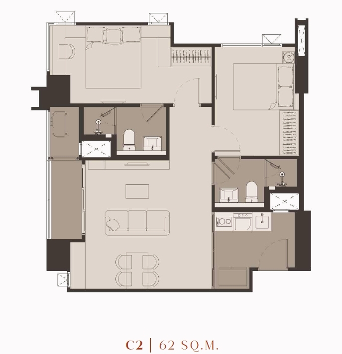 ขายดาวน์คอนโดวงเวียนใหญ่ เจริญนคร : Rhythm เจริญนคร ห้องหายาก 2 ห้องนอน โครงการขายหมดแล้ว มีให้เลือกหลายชั้น เข้ามาดูกันเลยครับ
