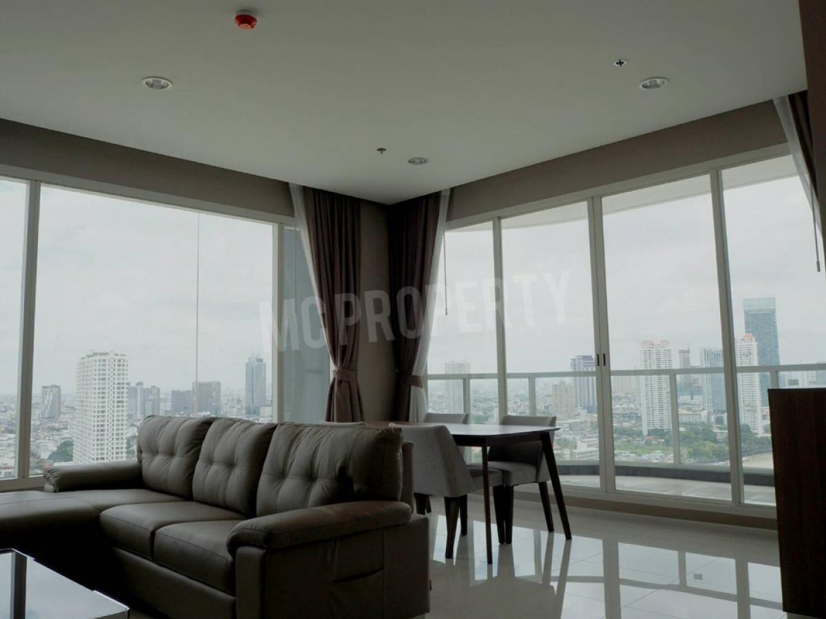 For RentCondoSathorn, Narathiwat : Menam Residences Condominium 2 bedroom 100 sqm for rent only 65,000 please contact 0816878954