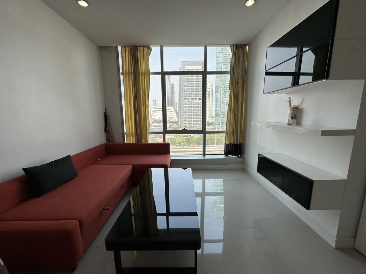 For RentCondoWongwianyai, Charoennakor : Condo for rent, Baan Sathorn-Chao Phraya, 12th floor, room size 75.5 sq m.
