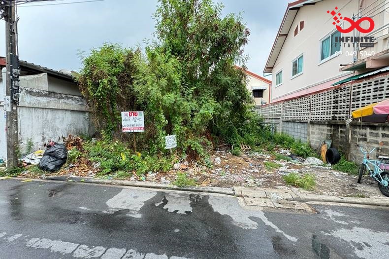 For SaleLandNawamin, Ramindra : Land for sale, 42 square wah, Soi Ramintra 46, Intersection 4, Ramintra Road.