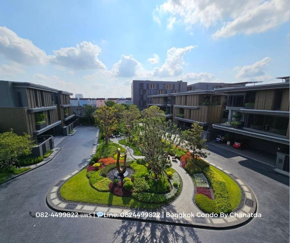 ให้เช่าบ้านพระราม 9 เพชรบุรีตัดใหม่ RCA : BuGaan Rama9-Meng Jai บ้าน 3 ชั้น 5 ห้องนอน วิวสวนขนาดใหญ่ Call & Line: 0824499822