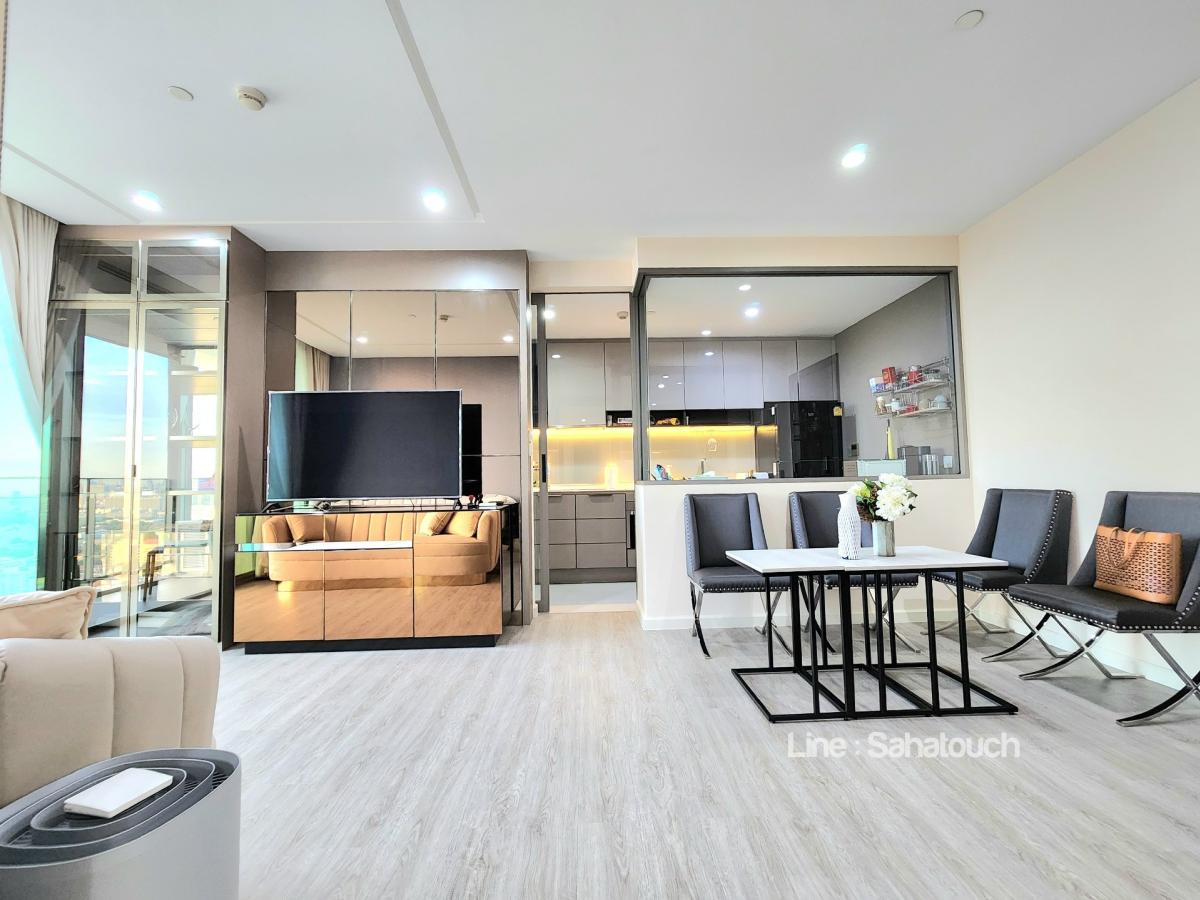 ให้เช่าคอนโดบางซื่อ วงศ์สว่าง เตาปูน : เช่า 333​ ริเวอร์ไซด์(333 Riverside) วิวแม่น้ำ 2 Bed 2Bath​ 86sqmชั้น 30 ทิศใต้