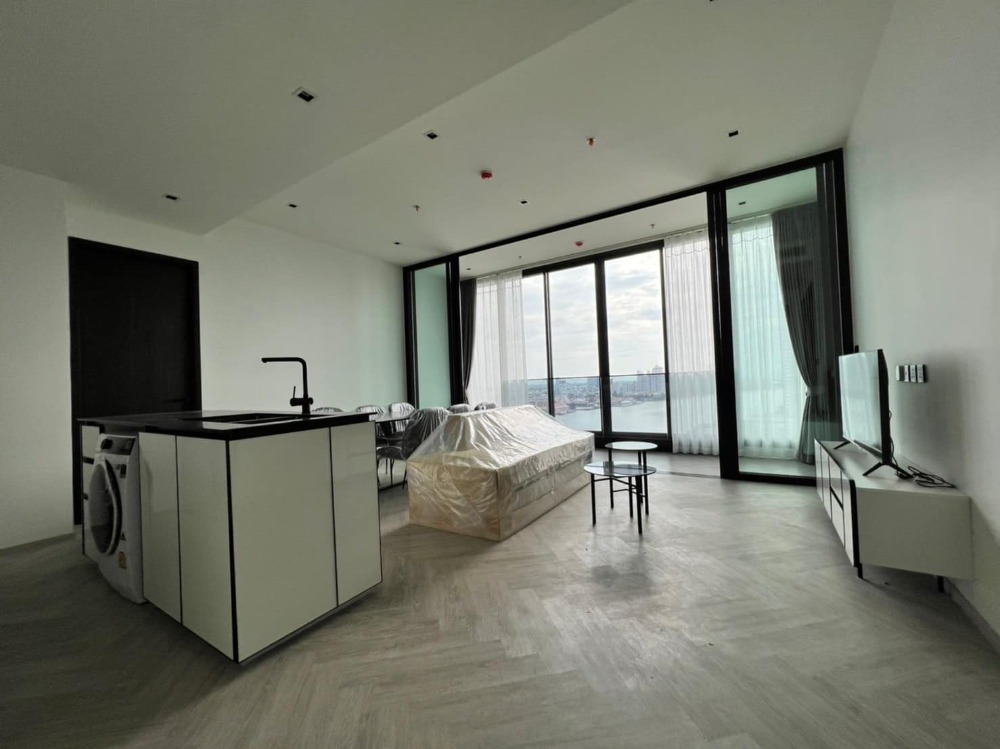 ให้เช่าคอนโดวงเวียนใหญ่ เจริญนคร : 💙🤍❤️2 Bedrooms💛(For Rent)​ Chapter Charoennakhorn-Riverside 🌊River view 🚝BTS Krung Thon Buri