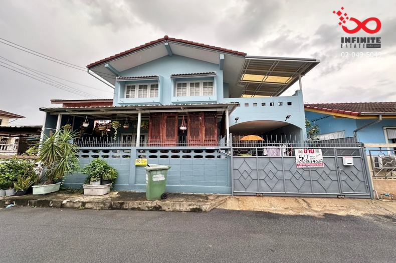 ขายบ้านเกษตรศาสตร์ รัชโยธิน : ขายบ้านเดี่ยว 2 ชั้น 50 ตารางวา ถนนรามอินทรา 34 แยก 13 ซอยอยู่เย็น ใกล้ทางด่วนรามอินทรา-อาจณรงค์,รถไฟฟ้าสายสีชมพู