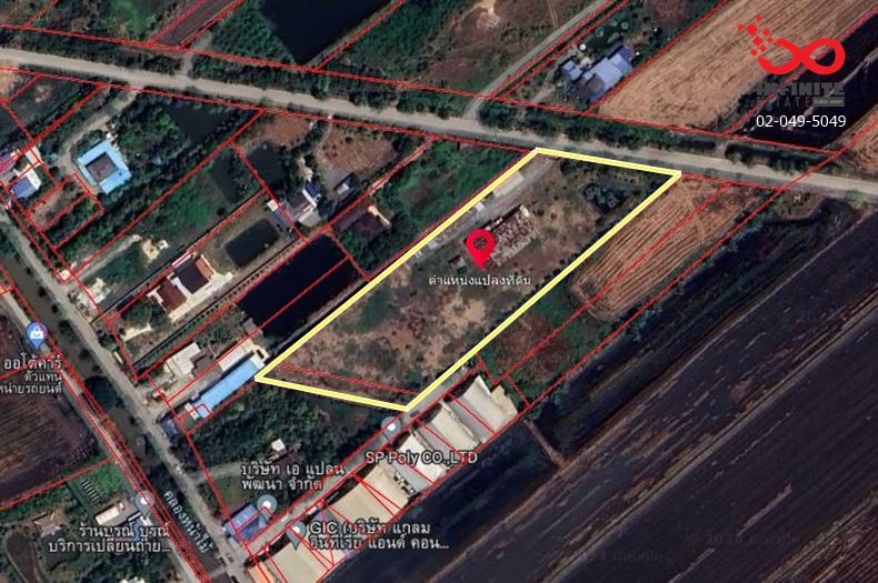 For SaleLandPathum Thani,Rangsit, Thammasat : Empty land for sale, 7 rai 2 ngan, Lat Lum Kaeo District, Pathum Thani.