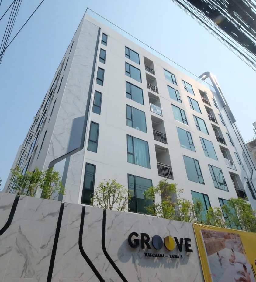 ให้เช่าคอนโดพระราม 9 เพชรบุรีตัดใหม่ RCA : Groove รัชดา-พระราม9 (Ready to Move-in! ) 1BR 24 Sq.m. THB 12500 MRT พระราม 9 
