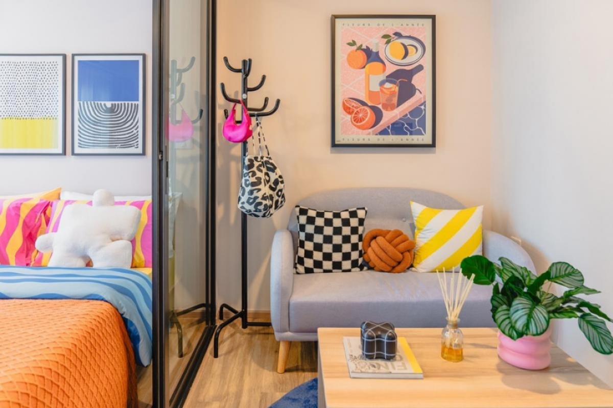 For SaleCondoRatchadapisek, Huaikwang, Suttisan : The Stage Ratchada-Huai Khwang, new condo, free down payment, installments 8,900/month, contact 095-489-8890 Green.