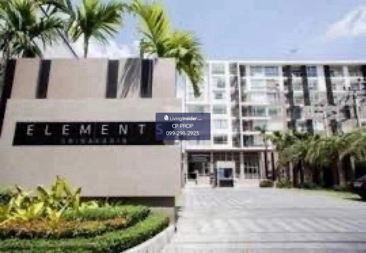 For RentCondoPattanakan, Srinakarin : 📍 New ready to stay #element srinakarin 1 hrs. 1 water. Beautiful room. The view pool is comfortable. There is a washing machine.