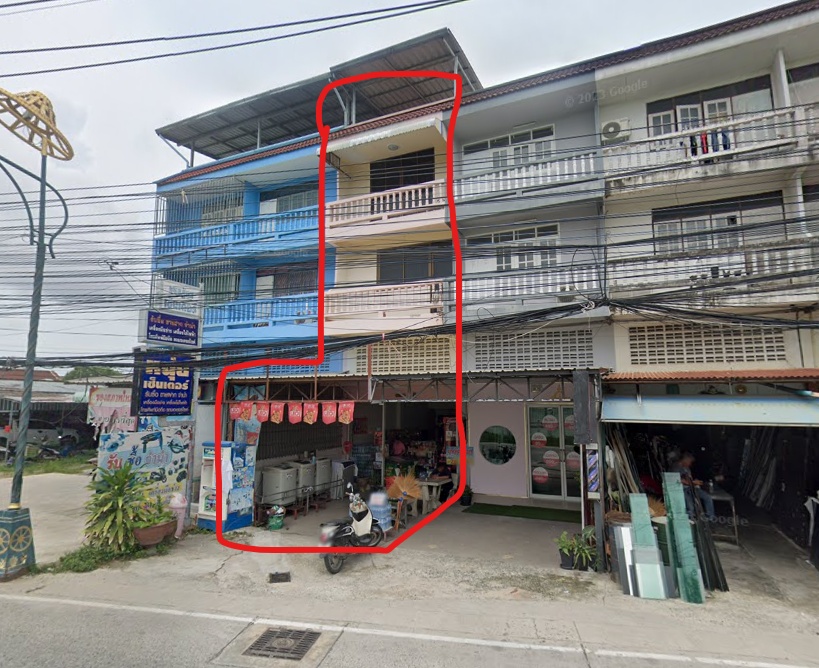 For SaleShop HousePattaya, Bangsaen, Chonburi : Commercial building for sale Soi Noen Phap Wan Map Yai Lia 28