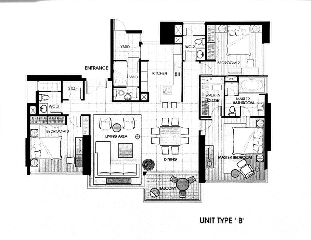 ขายคอนโดสุขุมวิท อโศก ทองหล่อ : ขาย FULLERTON SUKHUMVIT ชั้น 24 3 ห้องนอน 4 ห้องน้ำ 152 ตรม. ใจกลางทองหล่อ เอกมัย